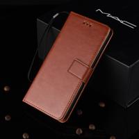 Crazy Horse textuur horizontale Flip lederen case voor Motorola Moto G7 Power (Amerikaanse versie) met houder & kaartsleuven & portemonnee (bruin)