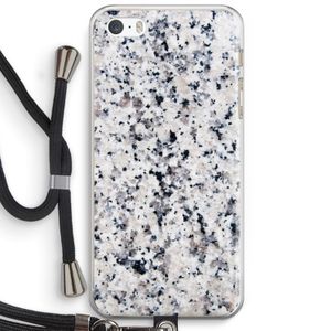 Gespikkelde marmer: iPhone 5 / 5S / SE Transparant Hoesje met koord