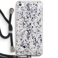 Gespikkelde marmer: iPhone 5 / 5S / SE Transparant Hoesje met koord