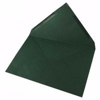 10x donkergroene enveloppen voor A6 kaarten - thumbnail