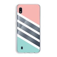 Strepen pastel: Samsung Galaxy A10 Transparant Hoesje