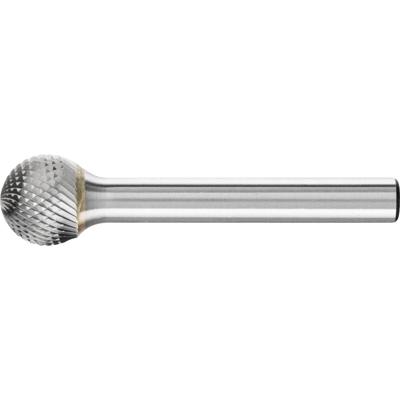 PFERD TOOLS 21112876 Freesstift Hardmetaal Bol 12 mm Lengte 51 mm Afmeting, Ø 12 mm Werklengte 10 mm Schachtdiameter 6 mm 1 stuks