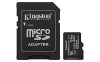 Kingston Technology 64GB microSDXC Canvas Select Plus Gen3 100MB/s A1 kaart + adapter