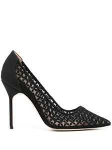 Manolo Blahnik escarpins Bbla en dentelle 105 mm - Noir