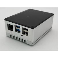 Radxa RockPi_GH_PROLP_SV SBC-behuizing Geschikt voor serie: Rock Pi Incl. passieve koeler Zilver - thumbnail