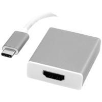 ROLINE 12.03.3210 video kabel adapter 0,1 m USB Type-C HDMI Zilver - thumbnail