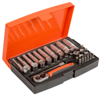 Bahco dopsleutelset 1/4"