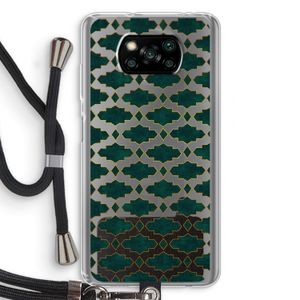 Moroccan tiles: Xiaomi Poco X3 NFC Transparant Hoesje met koord