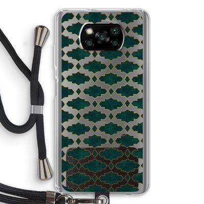 Moroccan tiles: Xiaomi Poco X3 NFC Transparant Hoesje met koord