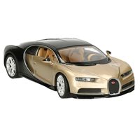 Modelauto/speelgoedauto Bugatti Chiron 2017 goud schaal 1:24/19 x 8 x 5 cm