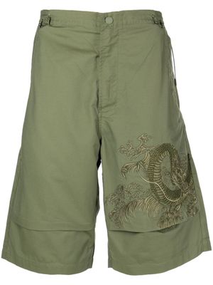 Maharishi bermuda à imprimé graphique - Vert