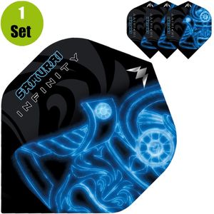 Mission Samurai Infinity Dartflights - Blauw