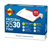 FRITZ!Box 5530 (WITH SFP XGSPON) draadloze router Gigabit Ethernet Dual-band (2.4 GHz / 5 GHz) Wit - thumbnail