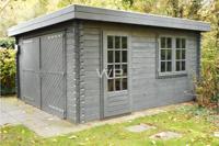 Woodpro Garage Goy 350x350 cm- Plat dak- Hout- Woodpro