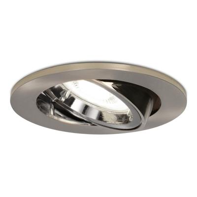 Lublin LED inbouwspot - 5 Watt 400 Lumen - 6400K Daglicht wit - GU10 - Dimbaar - Rond - Kantelbaar - IP20 Stofdicht - RVS