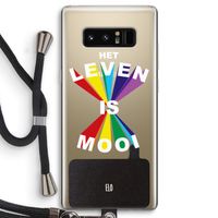 Het Leven Is Mooi: Samsung Galaxy Note 8 Transparant Hoesje met koord