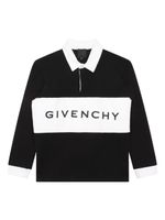 Givenchy Kids polo en coton à logo imprimé - Noir - thumbnail