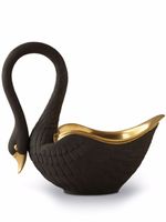 L'Objet bol Swan en porcelaine - Noir - thumbnail