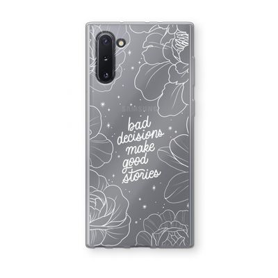 Good stories: Samsung Galaxy Note 10 Transparant Hoesje