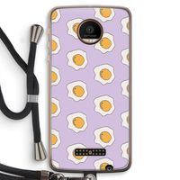 Bacon to my eggs #1: Motorola Moto Z Force Transparant Hoesje met koord