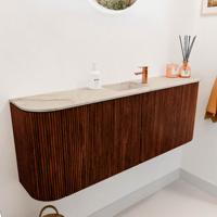 Toiletmeubel Mondiaz Joya Dlux | 113.2 cm | Meubelkleur Ruby | Faye wastafel Frappe Wasbak Midden | 1 kraangat Toiletmeubel Mondiaz Joya Dlux | 113.2 cm | Meubelkleur Ruby | Faye wastafel Frappe Wasbak Midden | 1 kraangat