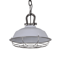 Industriële Hanglamp Milan 36 cm 1 Lichts Glans Wit - thumbnail