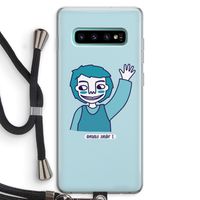 Zwaai: Samsung Galaxy S10 Plus Transparant Hoesje met koord