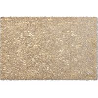 10x Rechthoekige gevlochten placemats glanzend goud 30 x 45 cm