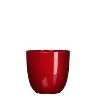 Bloempot Pot rond es/15 tusca 16 x 17 cm d.rood Mica - Mica Decorations