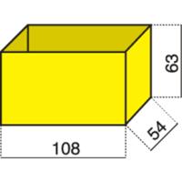 Hünersdorff Assortimentskoffer-inzet (l x b x h) 108 x 54 x 63 mm Aantal vakken: 1 1 stuk(s)