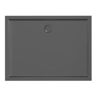 Xenz Mariana Plus rechthoekige douchebak acryl 140x100cm zwart mat - thumbnail