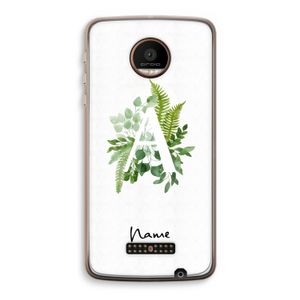 Green Brush: Motorola Moto Z Force Transparant Hoesje