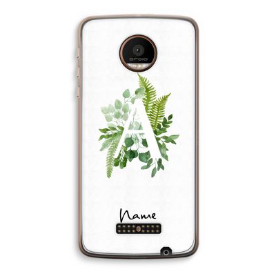 Green Brush: Motorola Moto Z Force Transparant Hoesje