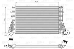 Intercooler, inlaatluchtkoeler 818339