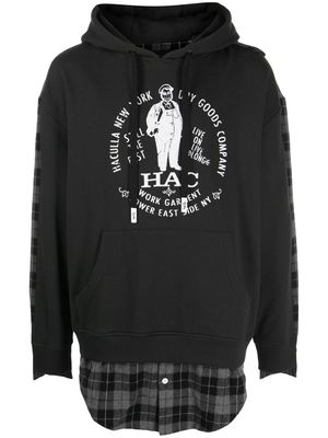 Haculla hoodie à design superposé - Noir