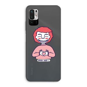 Hartje: Xiaomi Redmi Note 10 5G Transparant Hoesje