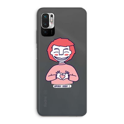 Hartje: Xiaomi Redmi Note 10 5G Transparant Hoesje
