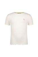 Like Flo zomer t-shirt meisjes - off wit - rib - Elise