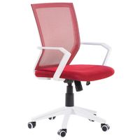 Beliani RELIEF - Bureaustoel-Rood-Mesh