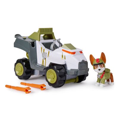 PAW Patrol Jungle Pups Trackers aapvoertuig met speelfiguur