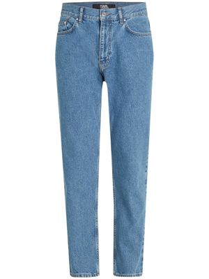 Karl Lagerfeld jean cigarette à taille mi-haute - Bleu