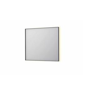 Spiegel INK SP32 90x4x80 cm Incl. Indirect LED-Verlichting Rondom en Spiegelverwarming Mat Zwart