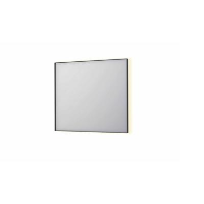 Spiegel INK SP32 90x4x80 cm Incl. Indirect LED-Verlichting Rondom en Spiegelverwarming Mat Zwart