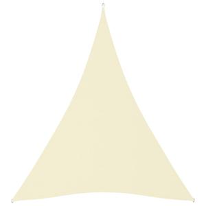 Zonnescherm driehoekig 4x5x5 m oxford stof crmekleurig