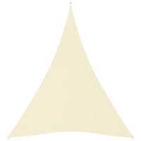 Zonnescherm driehoekig 4x5x5 m oxford stof crmekleurig - thumbnail