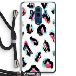 Cheetah color: Huawei Mate 10 Pro Transparant Hoesje met koord