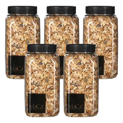 Mica Decorations decoratie steentjes - 5x - lichtbruin - 650ml - hobby steentjes Mica Decorations decoratie steentjes - 5x - lichtbruin - 650ml - hobby steentjes