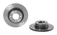 Remschijf BREMBO XTRA LINE BREMBO, Remschijftype: Geperforeerd: , u.a. für Citroën