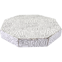 Bezorgdoos | Words | golfkarton | 320x320x45mm | wit/zwart | 100 stuks