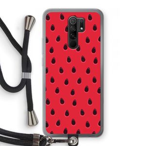 Watermelon: Xiaomi Redmi 9 Transparant Hoesje met koord